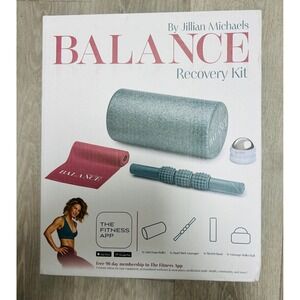 Jillian Michaels Balance Recovery Kit Foam Roller Massager Stretch Band H228XXNT